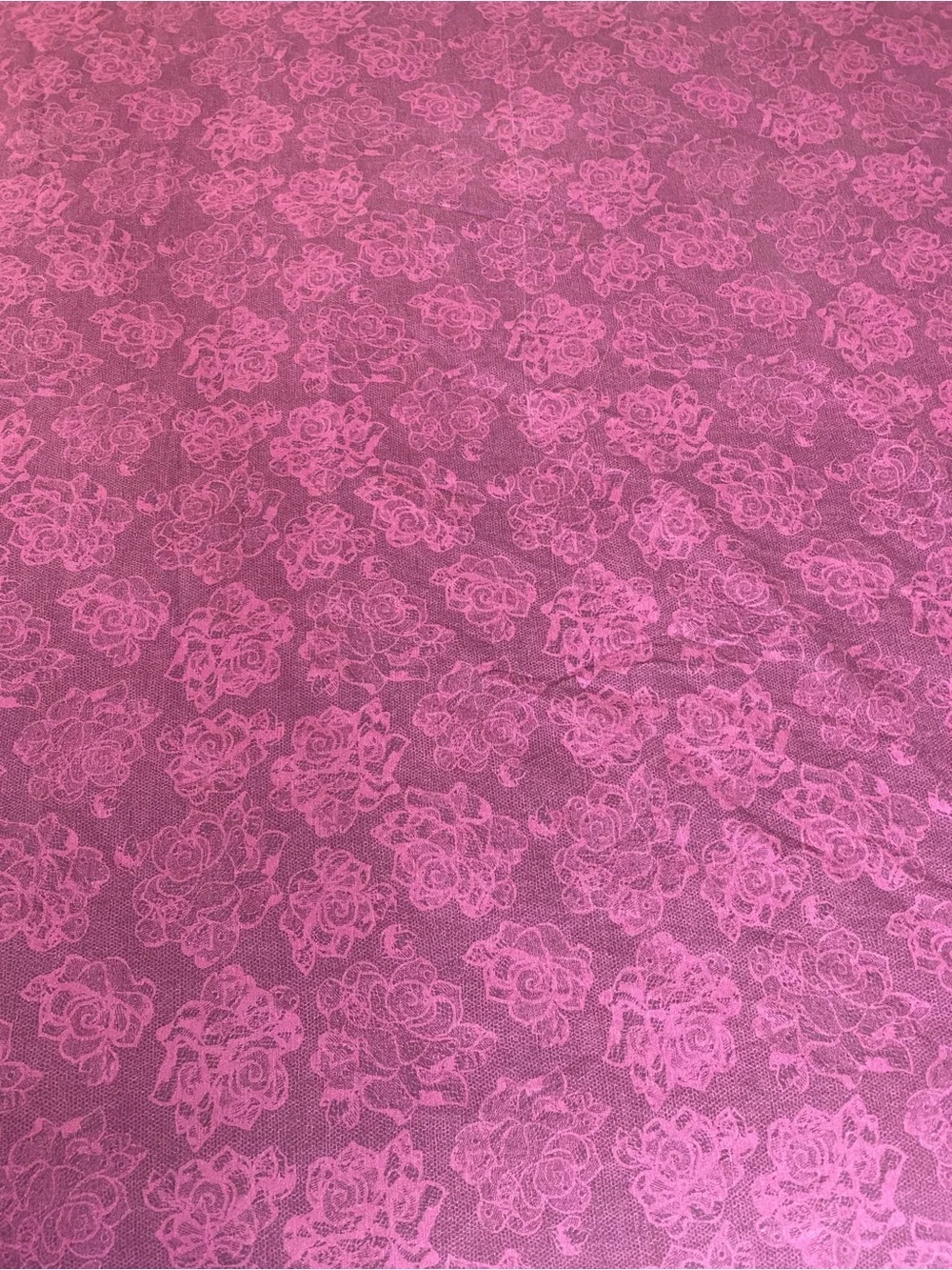 Betsey Johnson Plum Rose twin flat sheet